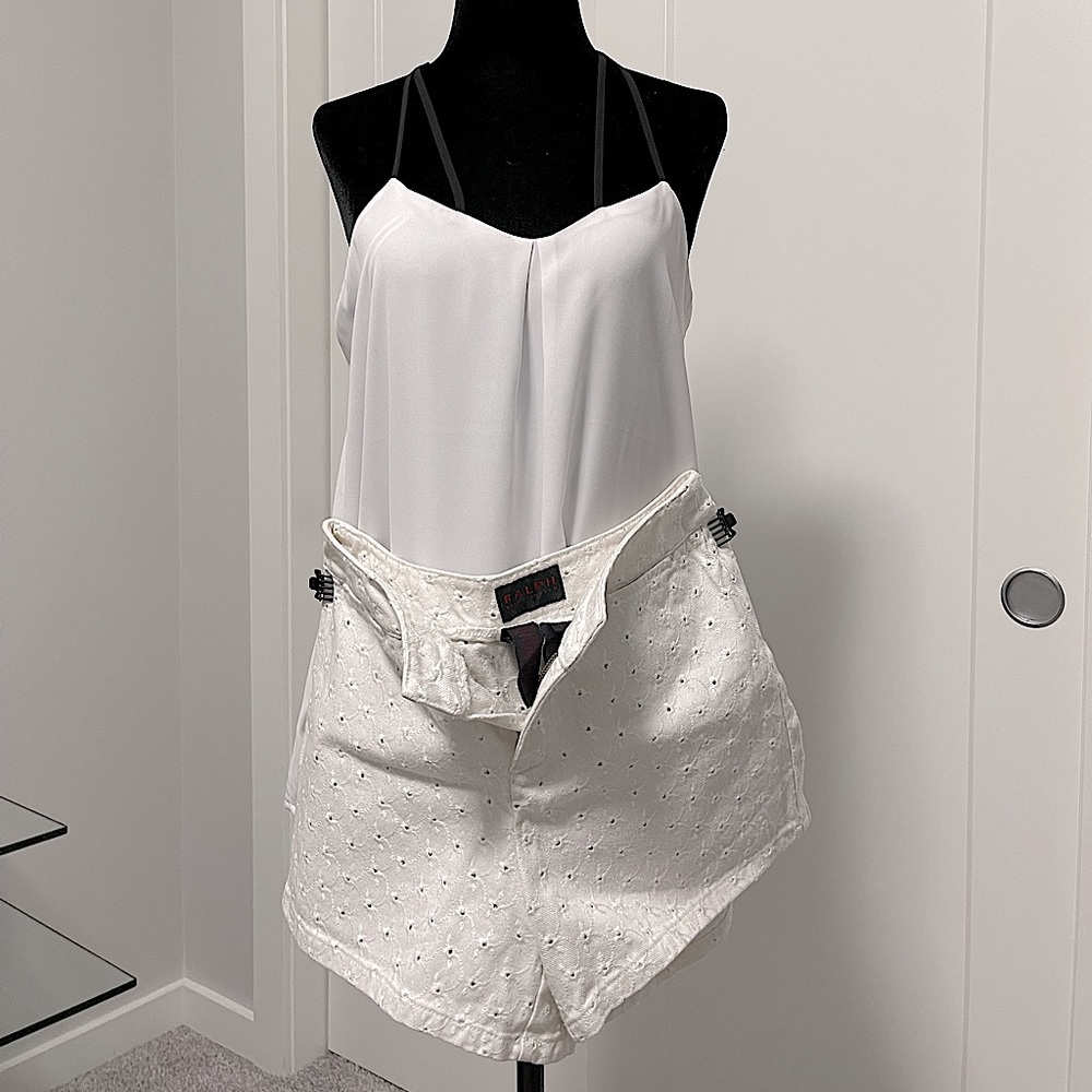 2𝒇𝒐𝒓$60 RALPH LAUREN White Dress short Size4